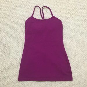 Lululemon Purple-Magenta Power Y Tank
